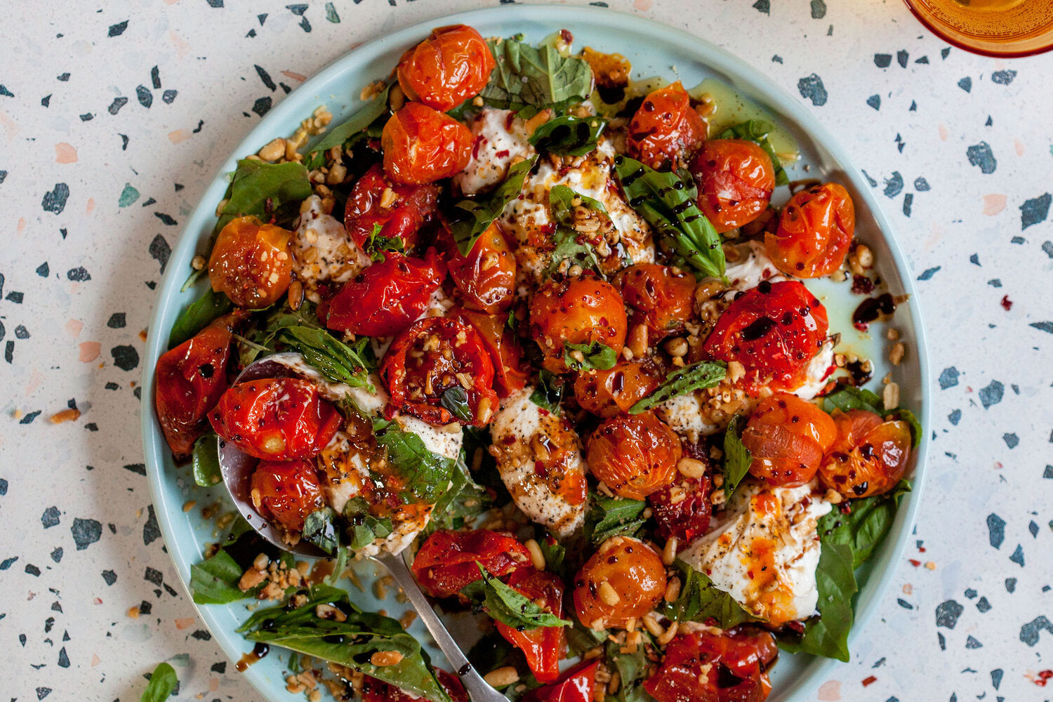 Tomato & burrata salad made with Sonoma Gourmet