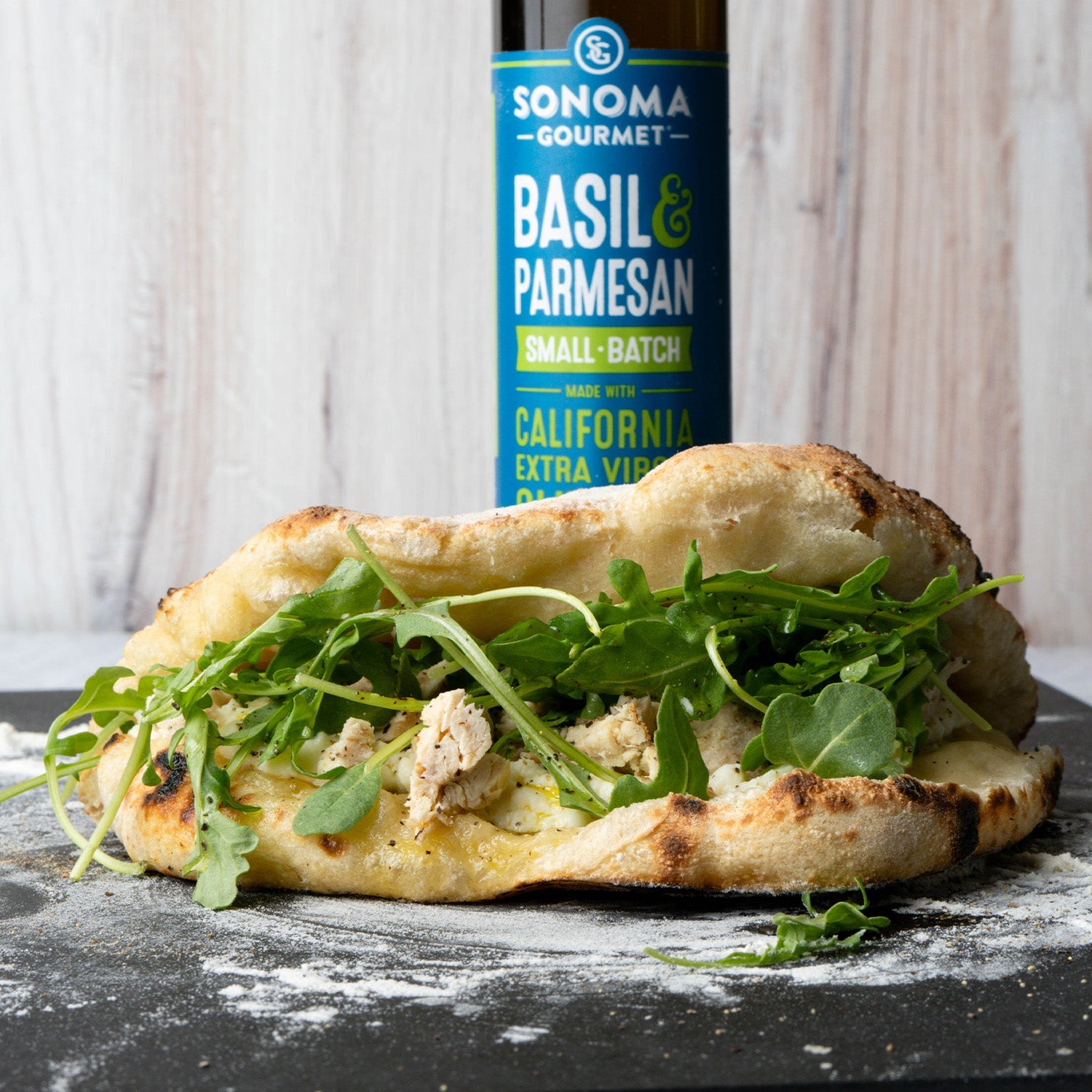 Chicken ricotta mortazza sandwich made with Sonoma Gourmet