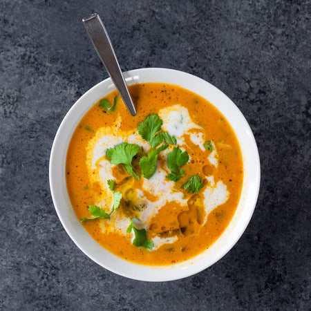 Butternut squash soup made with Sonoma Gourmet