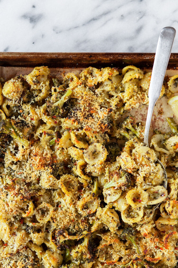 Spicy broccoli pasta made with Sonoma Gourmet