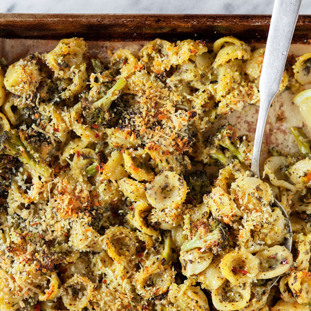 Spicy broccoli pasta made with Sonoma Gourmet