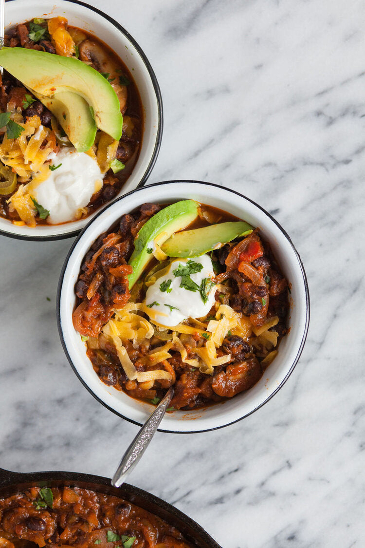 Vegetarian chili made with Sonoma Gourmet