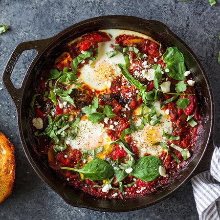 Veggie shakshuka made with Sonoma Gourmet