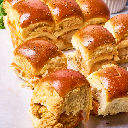 Fried chicken parm sliders made with Sonoma Gourmet