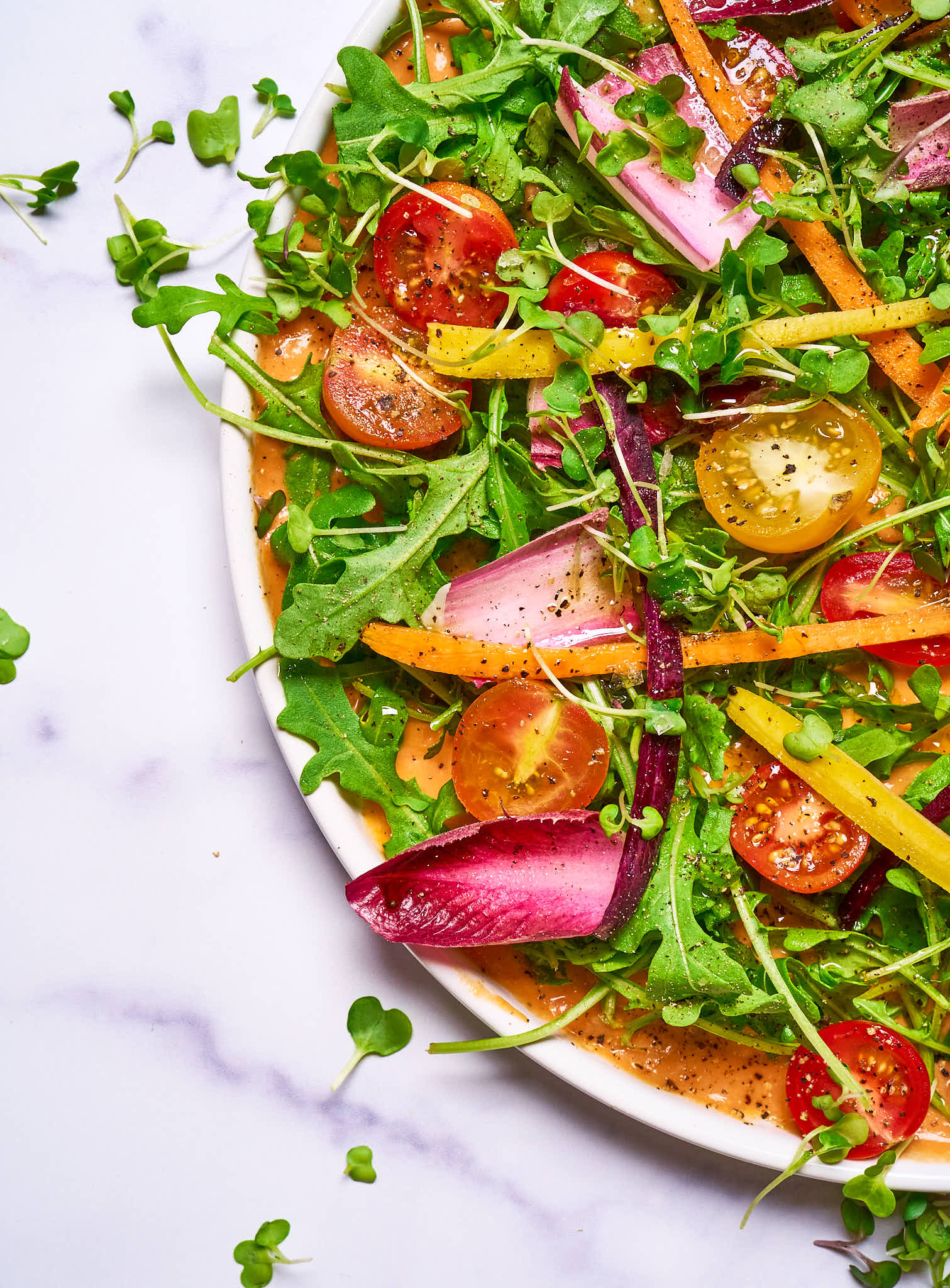 Saucy salad made with Sonoma Gourmet