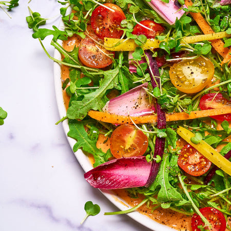 Saucy salad made with Sonoma Gourmet