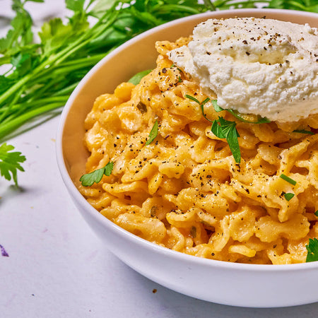 Creamy buffalo ranch farfalline with ricotta made with Sonoma Gourmet