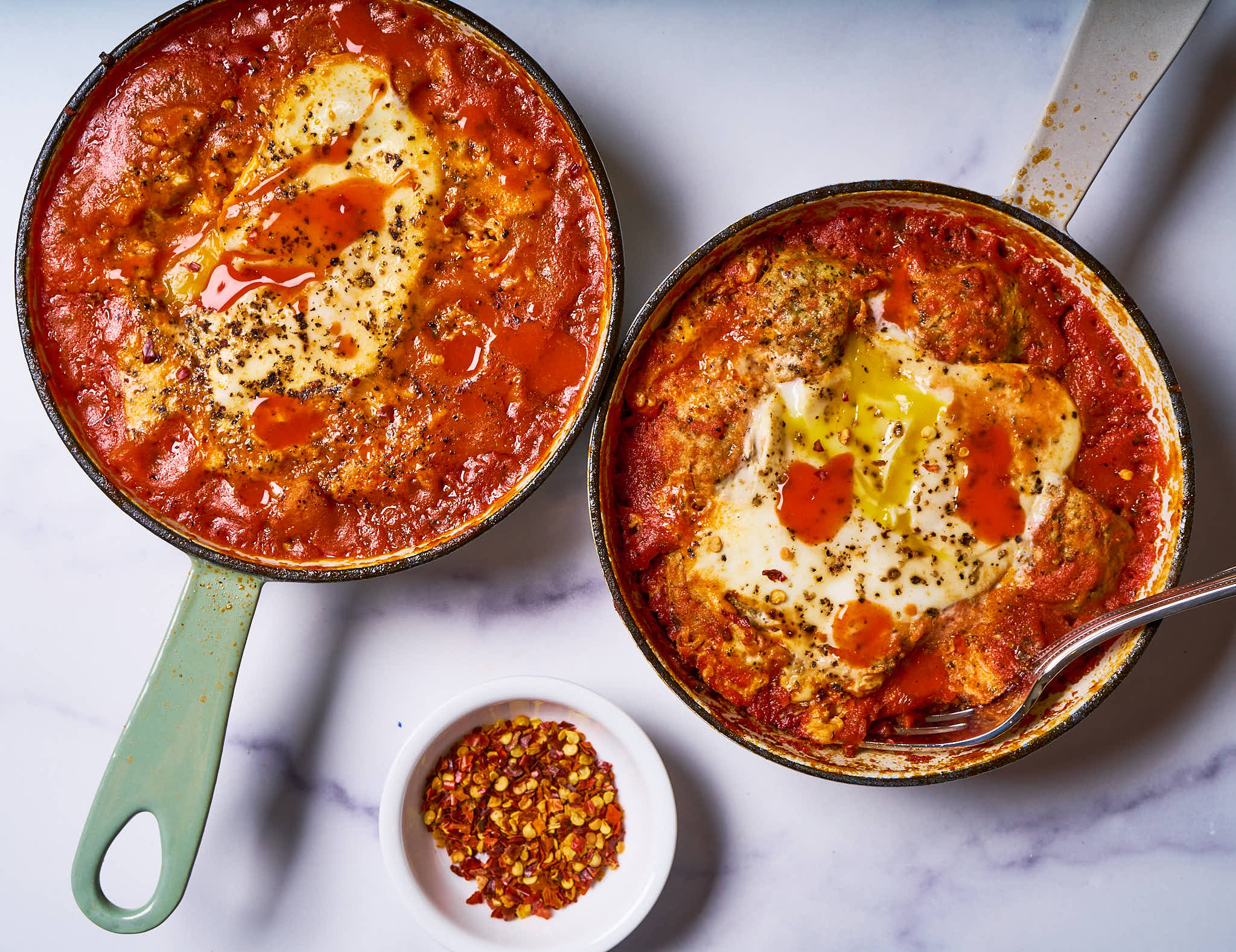 Mini shakshukas made with Sonoma Gourmet