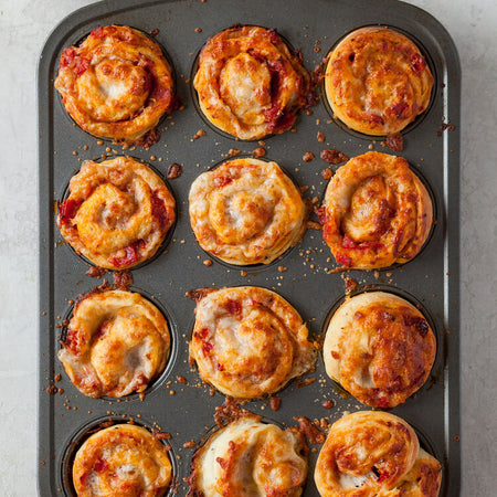 Pizza muffins made with Sonoma Gourmet
