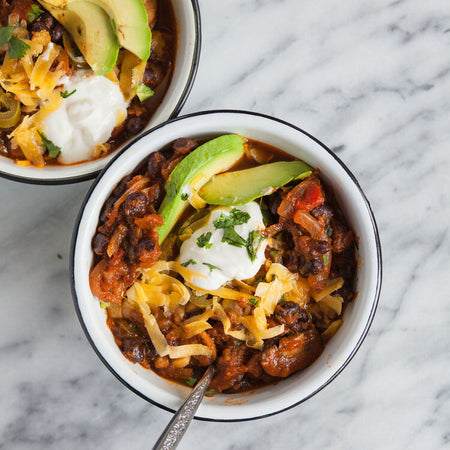 Vegetarian chili made with Sonoma Gourmet