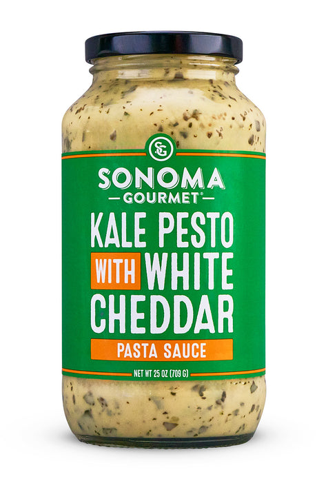 Kale Pesto White Cheddar Sauce